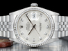 Rolex Datejust 36 Argento Jubilee 16234 Silver Lining Diamanti